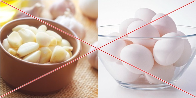 Khi kết hợp chung với trứng, tỏi có thể biến thành chất độc gây hại cho  cơ thể