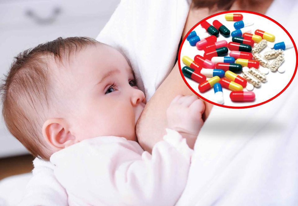 Mẹ dùng thuốc thường xuyên không nên cho bé bị tiêu chảy bú
