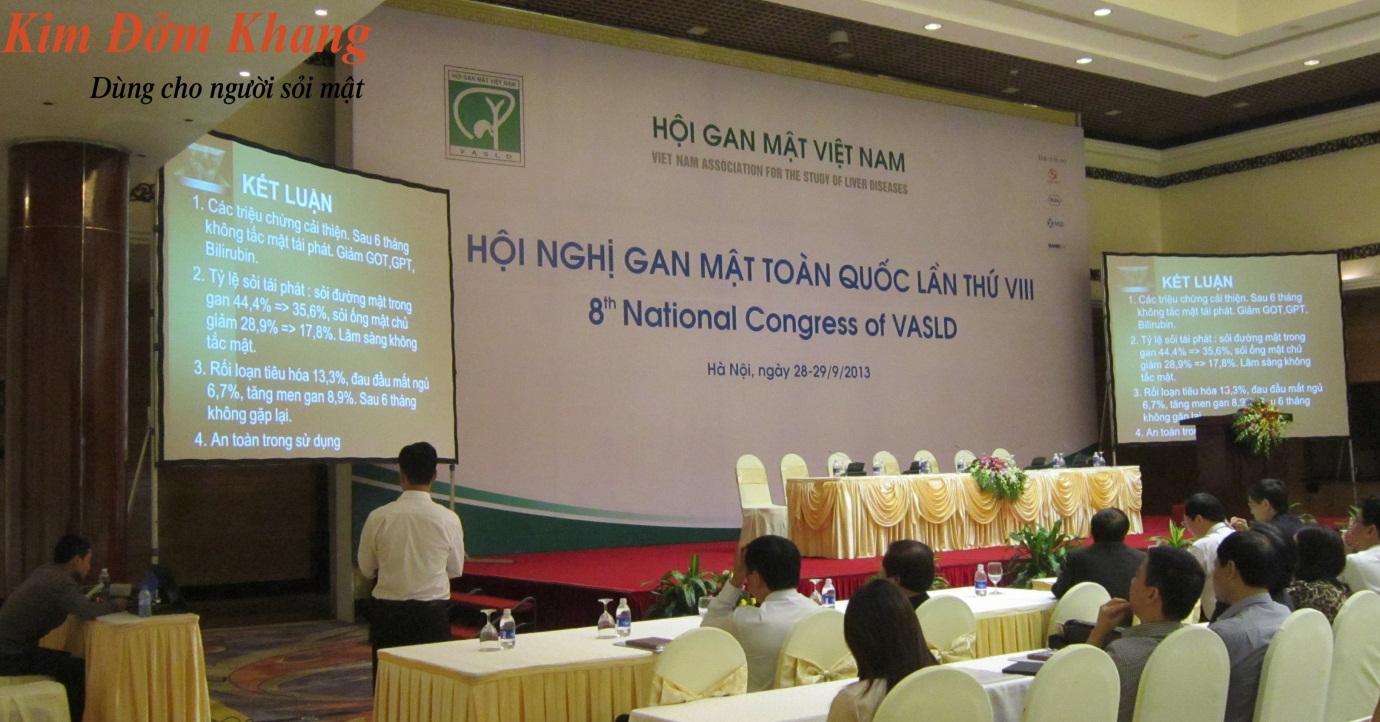 Nghiên cứu Kim Đởm Khang được báo cáo tại Hội nghị Gan mật toàn quốc 2013