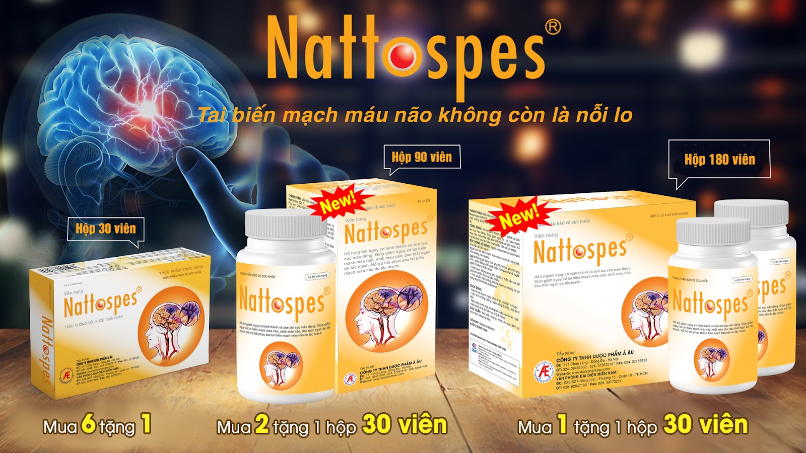 Nattospes giúp phòng ngừa và cải thiện tai biến mạch máu não