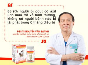 PGS.TS Nguyễn Văn Quýnh chủ đề tài nghiên cứu lâm sàng của Hoàng Thống Phong với người bệnh gout