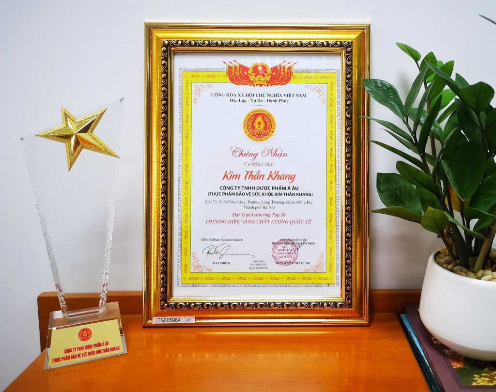 Kim Thần Khang - sản phẩm thảo dược dành cho người mất ngủ kéo dài vinh dự đạt được nhiều giải thưởng uy tín