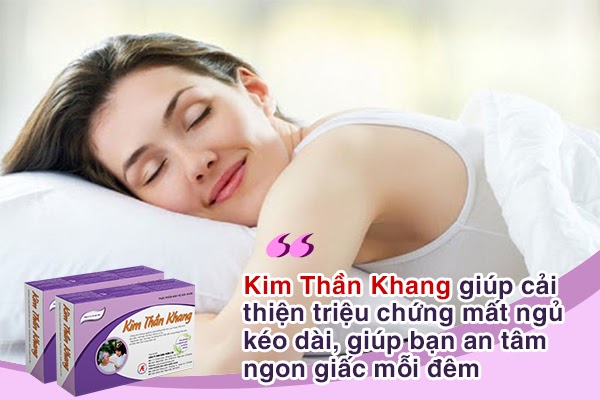 Sản phẩm thảo dược Kim Thần Khang giúp cải thiện mất ngủ kéo dài